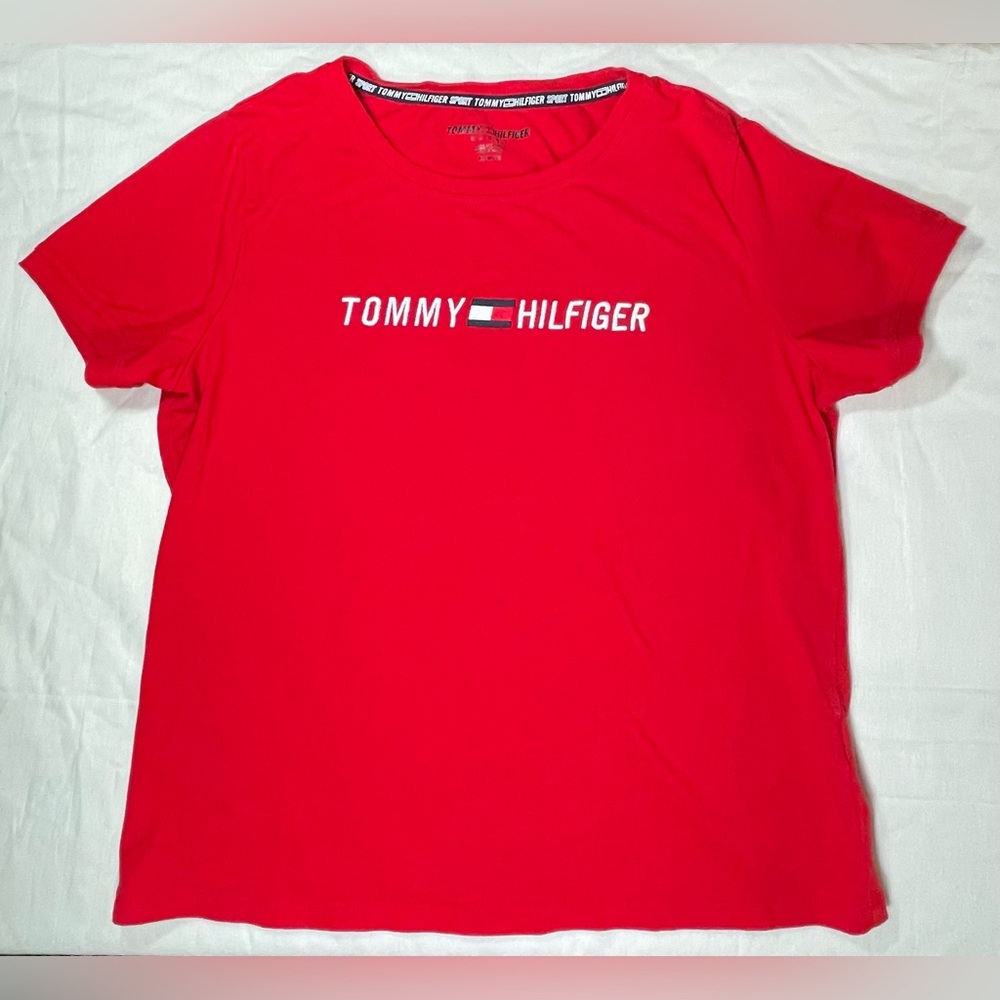 Tommy Hilfiger Sport Boys Red Tee - Size M